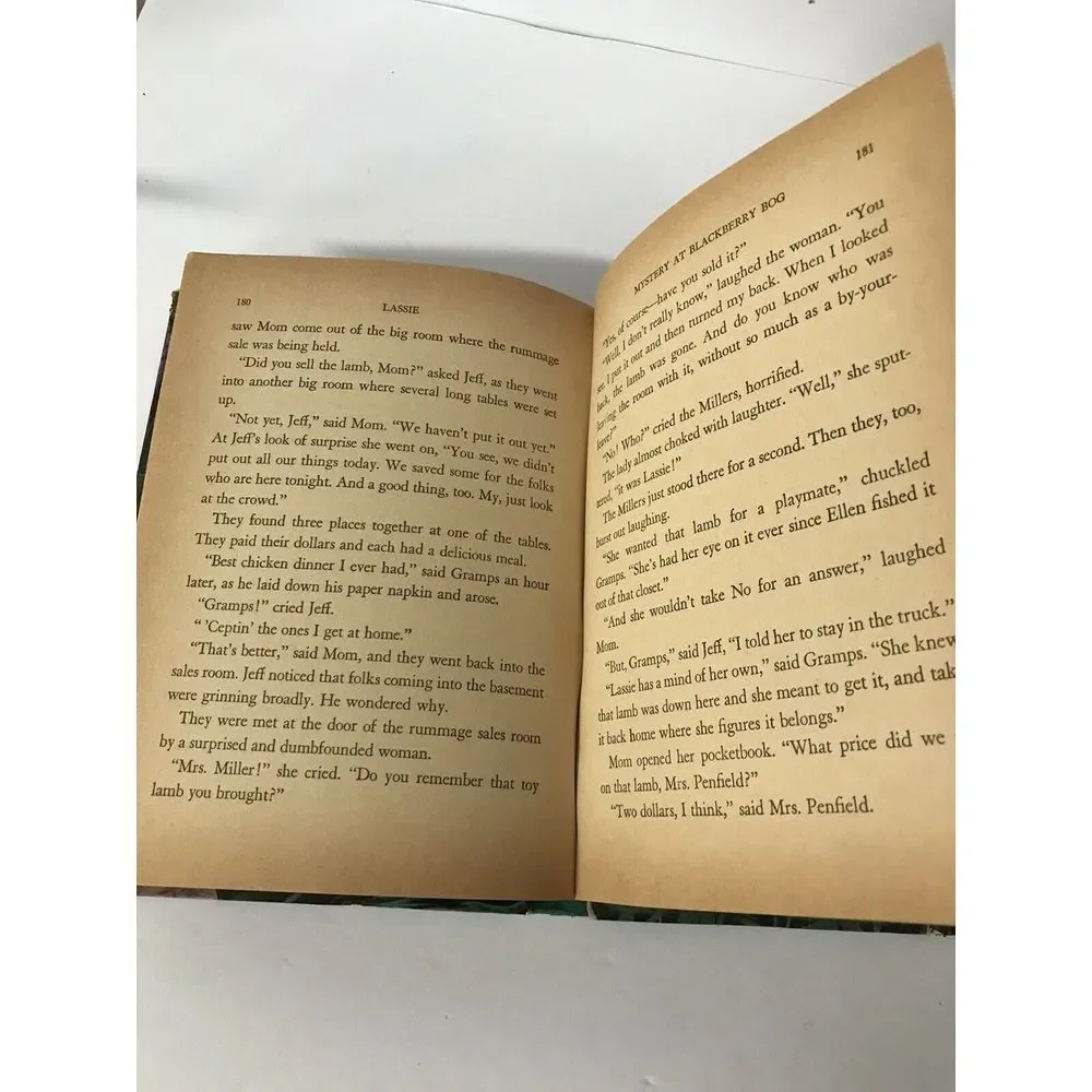 1956 Lassie and the‎ Mystery at Blackberry Bog Whitman Vintage Hardcover